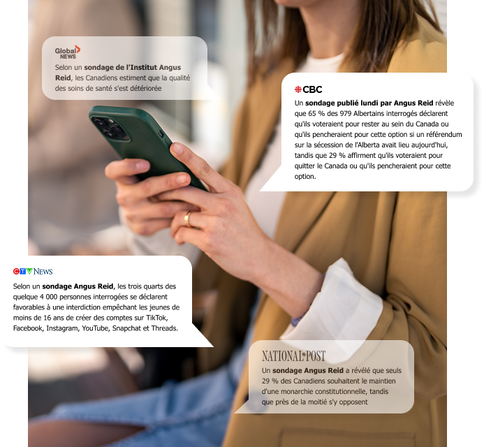 Extraits de nouvelles affiches sur une image de telephone mobile
